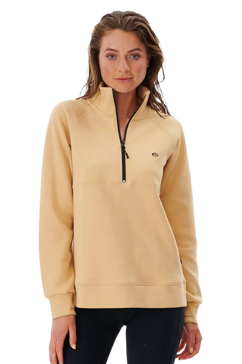 Rip Curl VaporCool 1/4 Zip Fleece - Sand