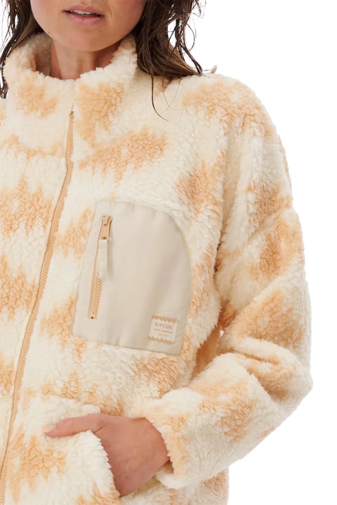 Rip Curl Waves Polar Fleece - Sand