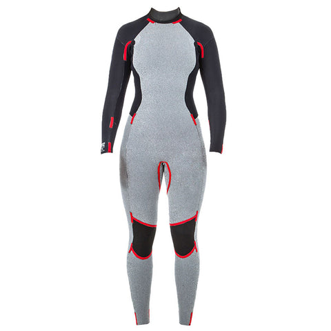 Rip Curl Women's Dawn Patrol 3/2 Back Zip Wetsuit - Black/White