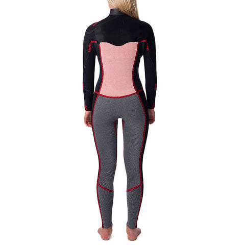 Rip Curl Women's Dawn Patrol Chest Zip 3/2 Wetsuit - Stealth