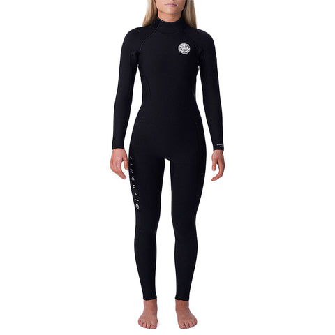 Rip Curl Women's Dawn Patrol 5/3 Back Zip Wetsuit - Black