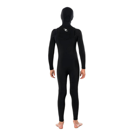 Rip Curl Youth Dawn Patrol 5/4 Hooded Wetsuit - Black