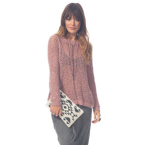 Rip Curl Desert Nights Beaded Clutch - Natural