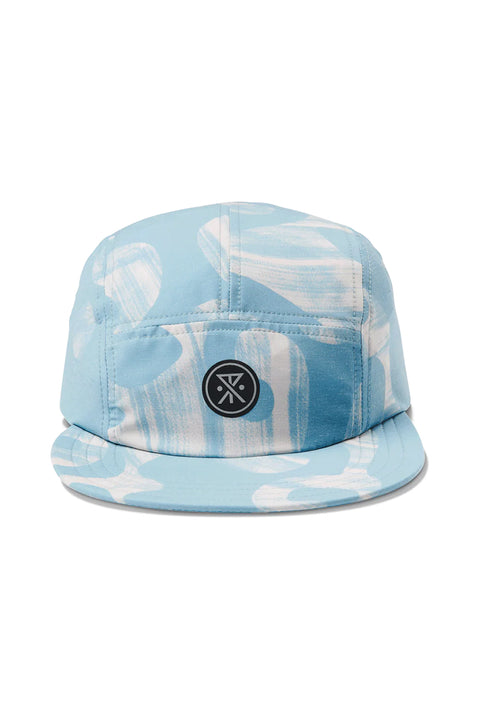 Roark Revival Batik Camper 5 Panel Hat - Aqua Blue