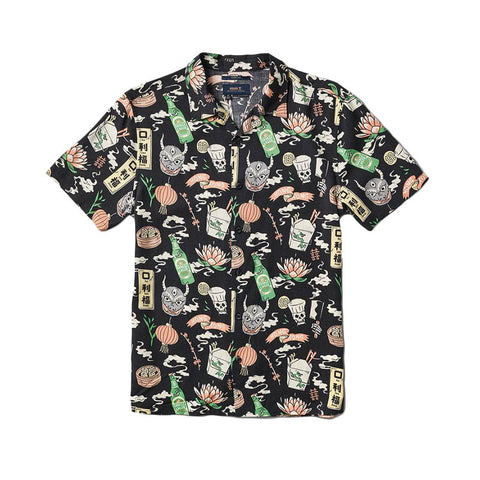 Roark Revival Noodle House Button Up Shirt - Black