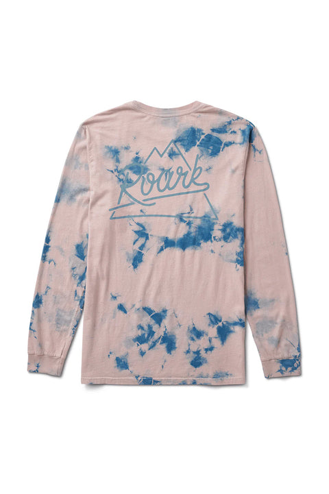 Roark Revival Peaking Long Sleeve Organic Cotton Tee - Dusty Pink