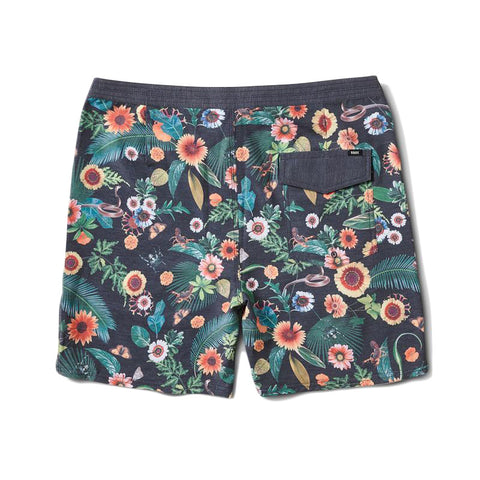 Roark Revival Chiller Menara Flora 17" Boardshorts - Black