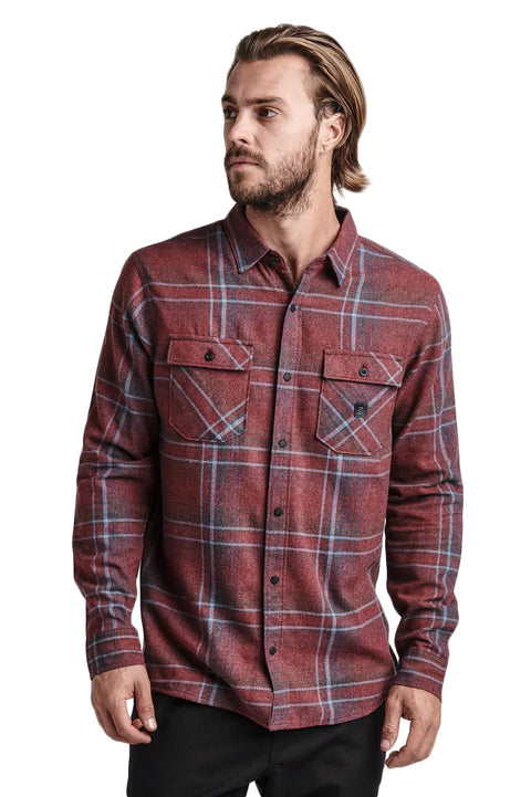 Roark Revival Nordsman Light Flannel - Maroon