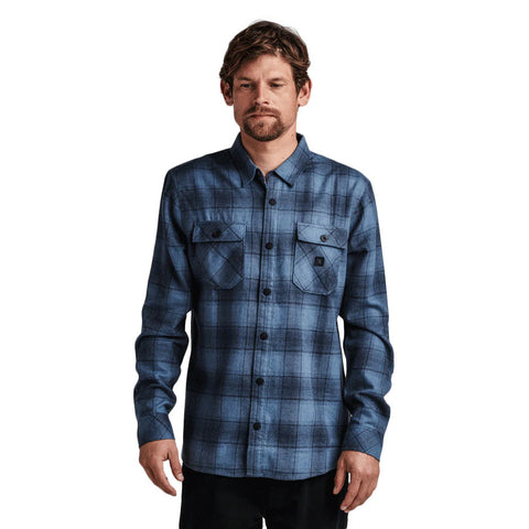 Roark Revival Nordsman Light Long Sleeve Flannel - Dark Sky
