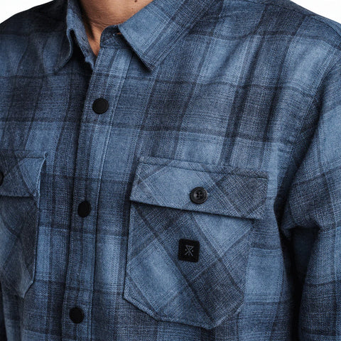 Roark Revival Nordsman Light Long Sleeve Flannel - Dark Sky