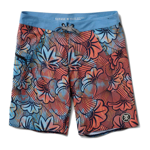Roark Savage Mangroves Boardshort - Blue