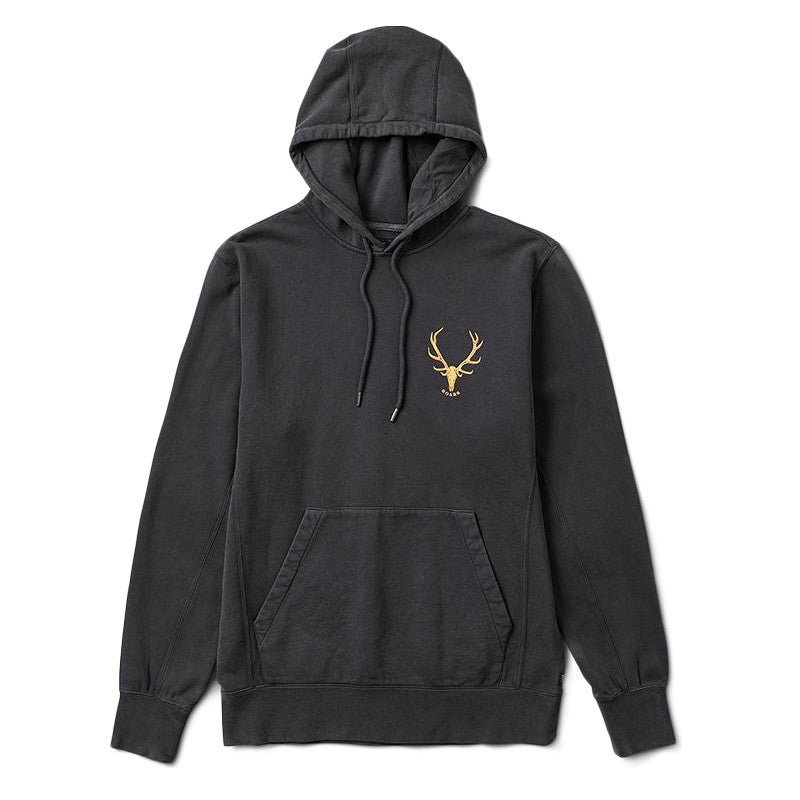 Roark Revival Stag Pullover Hoodie Black Moment Surf Company