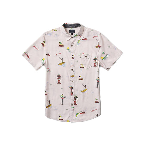 Roark Revival Tourister S/S Button Up By Jamie Thomas - Grey