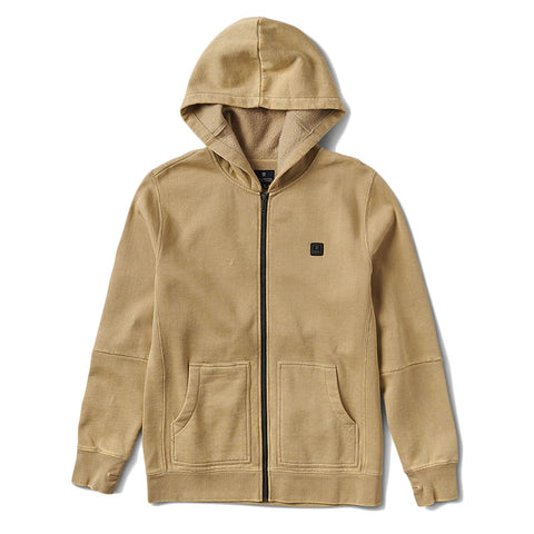 Roark Revival Well Worn Zip Fleece - Khaki