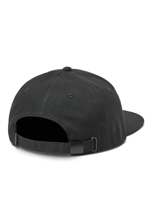 Roark Silver Fern 6 Panel Hat - Black