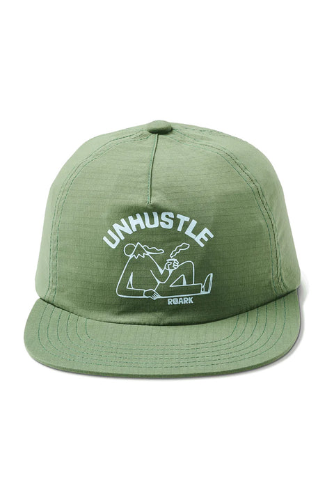Roark Revival Unhustle 5 Panel Hat - Jungle Green
