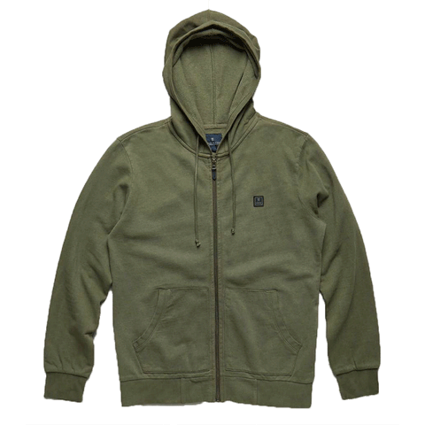 Roark Revival Well Worn Hooded Zip - Army