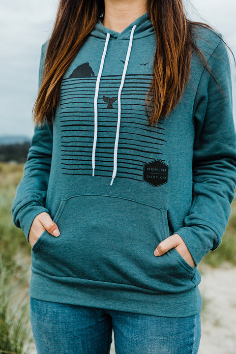 Moment Rock N' Whale Hoody - Heather Slate