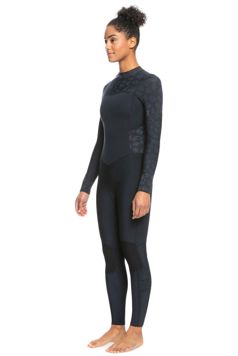 Roxy 5/4/3 Swell Series Back Zip Wetsuit - Black