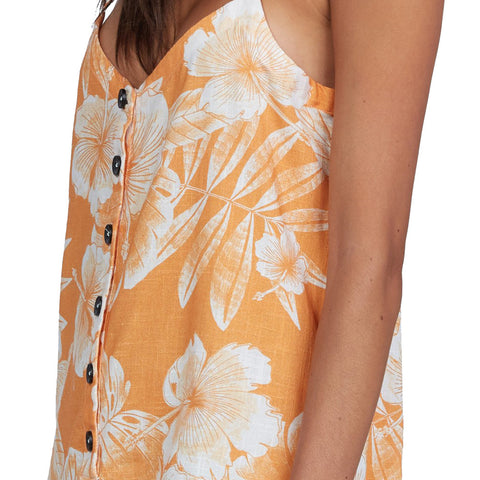 Roxy Afterglow Times Romper - Apricot Tan Ventura Bico