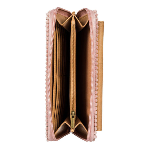 Roxy Always Vintage Zip Around Wallet - Ash Rose