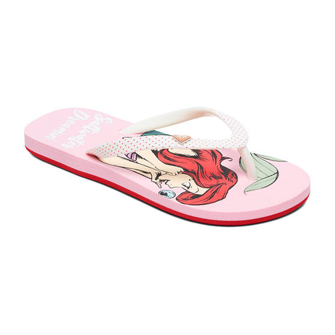 Roxy Girls Ariel Pebbles Flip Flops - Pink / Raspberry