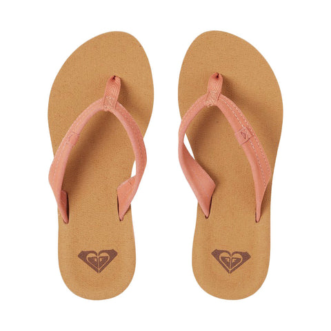 Roxy Avila Leather Sandals - Orange
