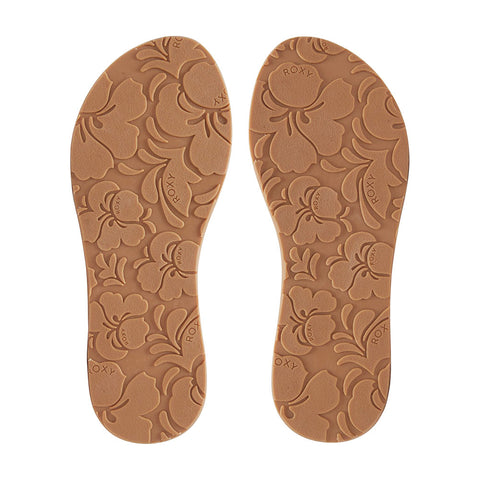 Roxy Avila Leather Sandals - Orange