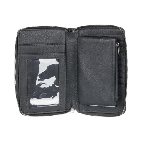 Roxy Back In Brooklyn Zip Around Wallet - Anthracite (also old)