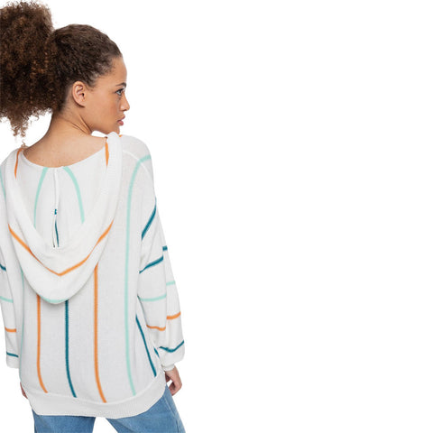 Roxy Bay Of Rainbows Hoodie - Snow White Feel It Vertical