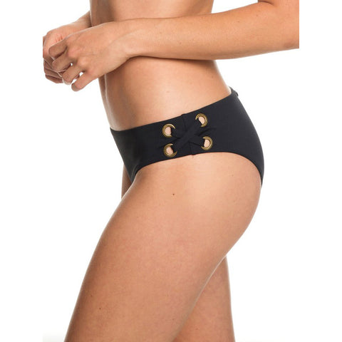 Roxy Beach Classics Full Bikini Bottom - True Black
