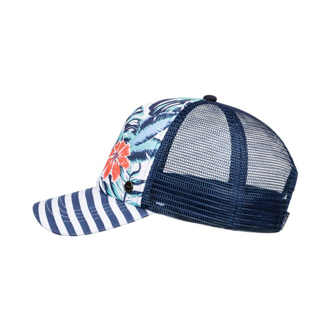 Roxy Beautiful Morning Trucker Hat - Bright White Soul Flower