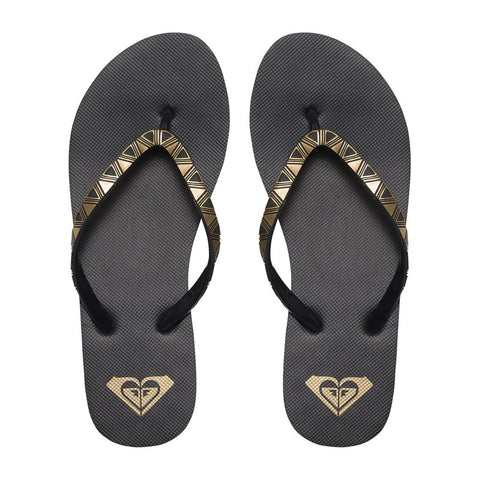 Roxy Bermuda Molded Flip Flops - Black