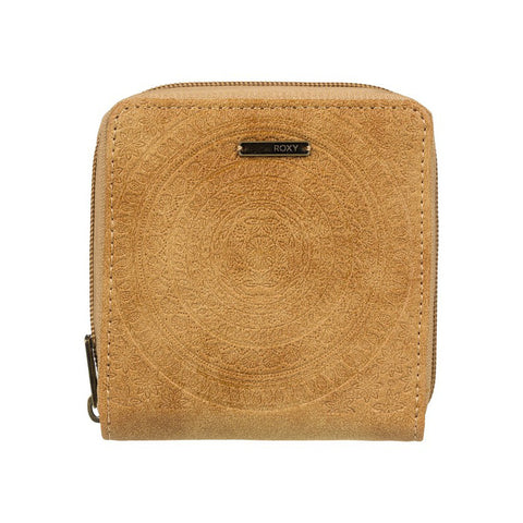 Roxy Carry A Heart Zip Around Wallet - Camel