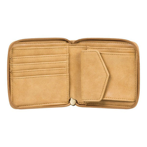 Roxy Carry A Heart Zip-Around Wallet - Curry