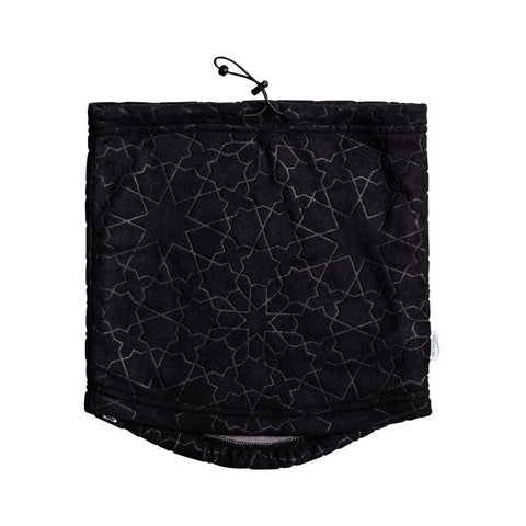 Roxy Cascade Collar Neck Warmer - True Black Gana Emboss