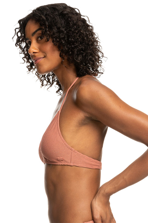 Roxy Coconut Crew Triangle Bikini Top - Cedar Wood - Side