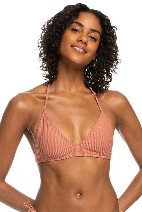 Roxy Coconut Crew Triangle Bikini Top - Cedar Wood