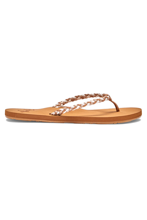 Roxy Costas Sandals - Tan / Gold - Side