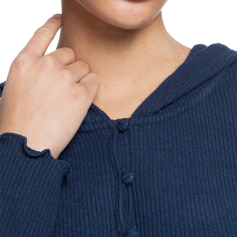 Roxy Cozy Day Hoodie - Mood Indigo