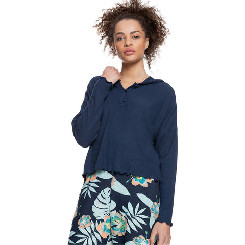 Roxy Cozy Day Hoodie - Mood Indigo