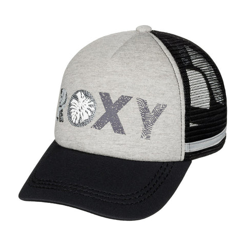 Roxy Dig This Paradise Flag Trucker Hat - Heritage Heather