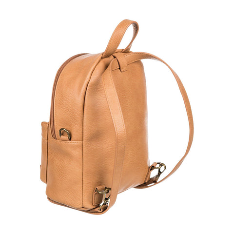 Roxy Drunk In Love Faux Leather Backpack - Toasted Nut