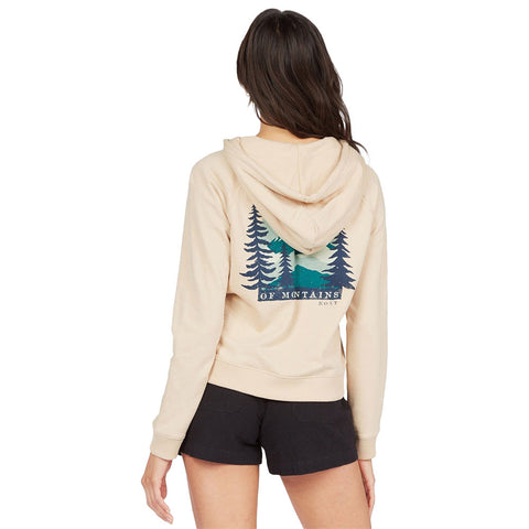 Roxy Easy Evening Zip Hoodie - Tapioca