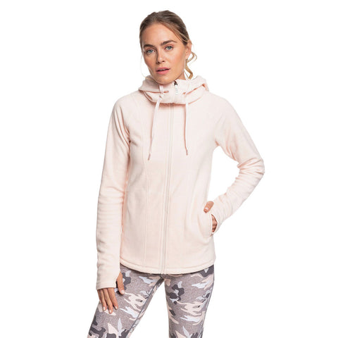 Roxy Electric Feeling Zip Up Hoodie - Peach Blush