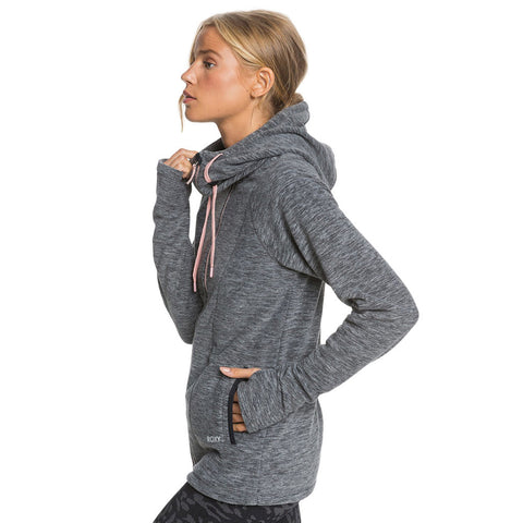 Roxy Electric Feeling ZipUp Polar Fleece Hoodie - Anthracite