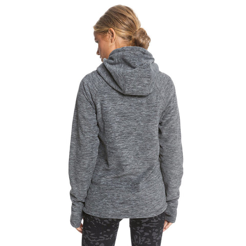 Roxy Electric Feeling ZipUp Polar Fleece Hoodie - Anthracite