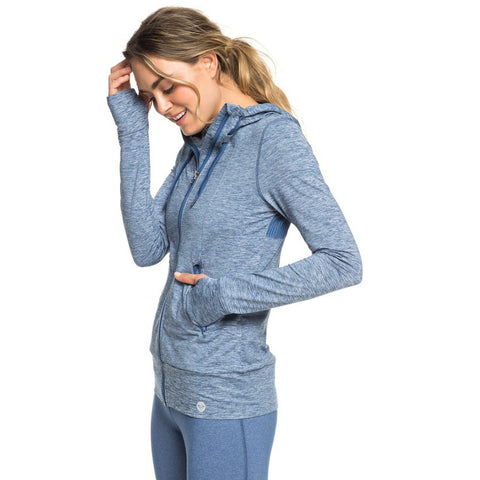 Roxy Every Little Things Zip-Up Sports Hoodie - True Navy