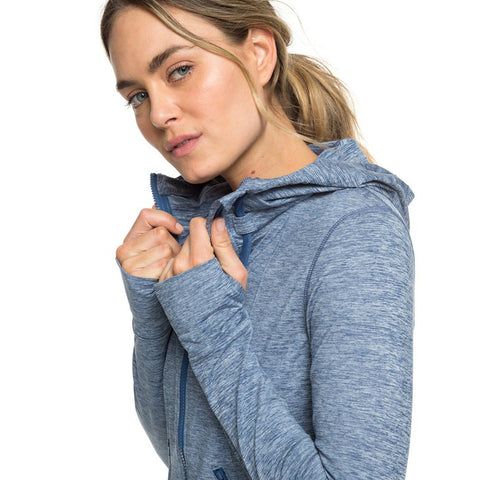 Roxy Every Little Things Zip-Up Sports Hoodie - True Navy