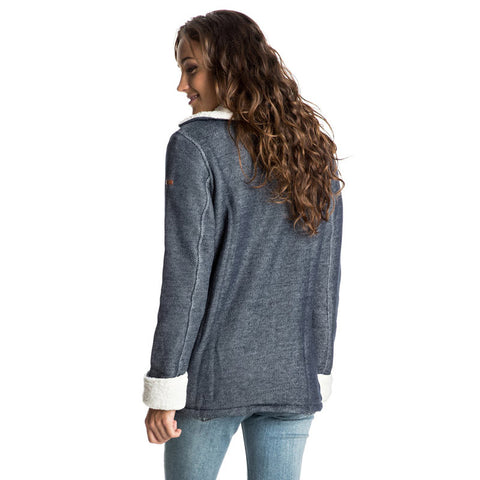 Roxy Full Moon French Terry Sweatshirt - Blue Print